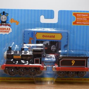 Donald & Tender Hit Toy Entertainment Diecast Train Porta con te la curva di apprendimento - Hit Toy Entertainment Diecast Thomas Trains Collection NUOVO