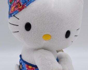 Vintage Hello Kitty Plush 1976 - 2000 Sanrio Co. Japanese Kimono