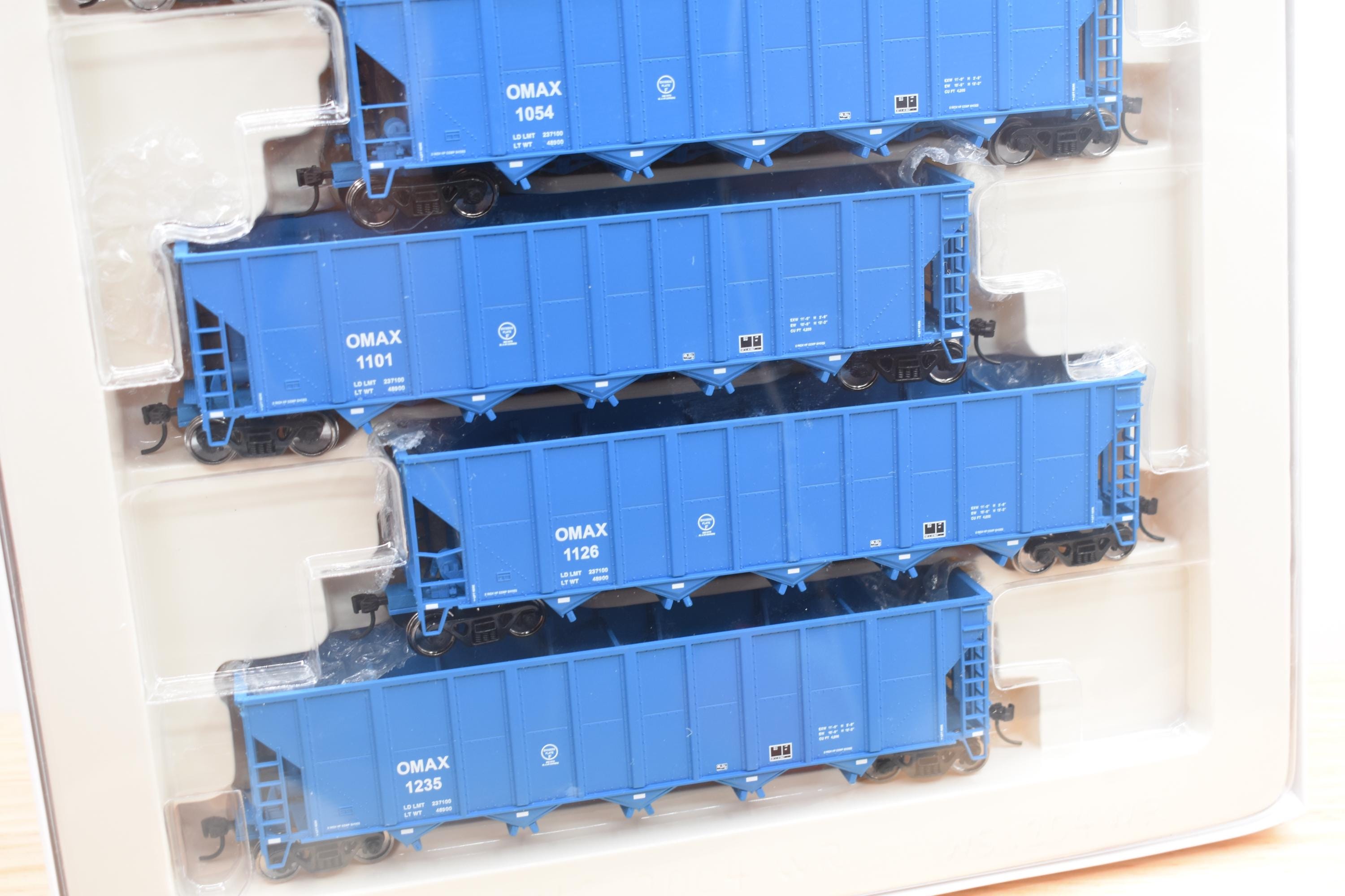 HO Scale Walthers Gold Line 6-Pack of RD4 Coal Hoppers OMAX 932