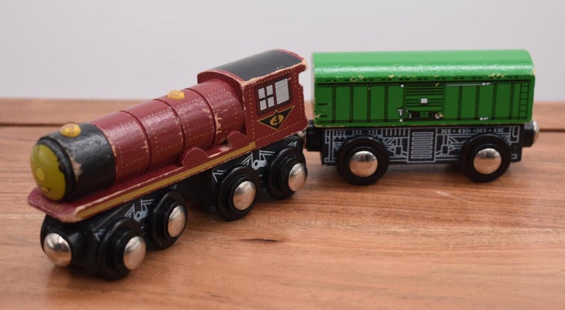 Wooden Train Engine: Imaginarium, Toy R Us Compatible - Etsy