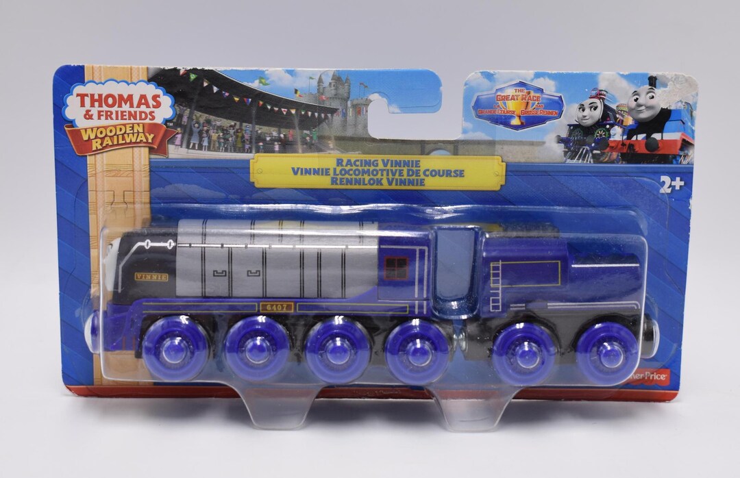 Racing Vinnie Wooden Railway Train Thomas Friends Fisher Price Etsy Racing Vinnie Wooden Railway Train Thomas Friends Fisher Price Etsy