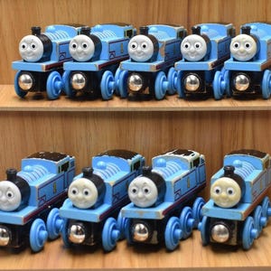 You Choose Grade B and C - Thomas and Friends Wooden Railway Trains Blue Engine Thomas 2003Vintage - Pick your Thomas Based on Condition
