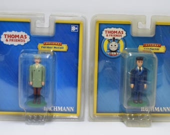 You Choose - Thomas & Friends Bachmann Deluxe Farmer McColl and Conductor Figures 3 1/4" Tall Bachmann Trains Collection New Sealed