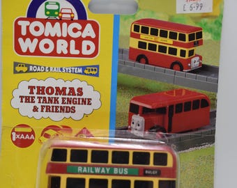 BULGY Motorized Red Bus 1995 TOMY Thomas Friends