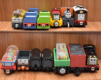 You Choose Thomas Friends Railway Trains Cargo Cars Sodor Container D. Fusit GunPower Bash Timber Yard Smelting Yard Salty Sweet Shoppe