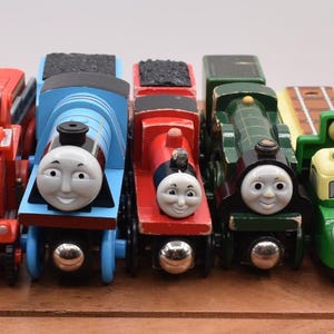 You Choose Thomas & Friends Wooden Trains and Tenders Madge James Flynn Hiro 51 Isabella Trailer Gordon Early Engineer Green Emily