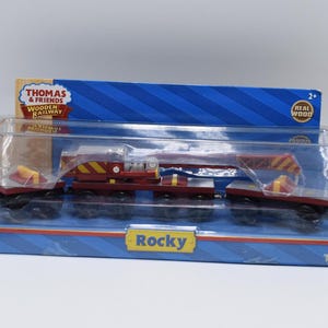 Rocky Magnetic Train W/Front and Back Car Thomas & Friends Wooden Railway Sealed