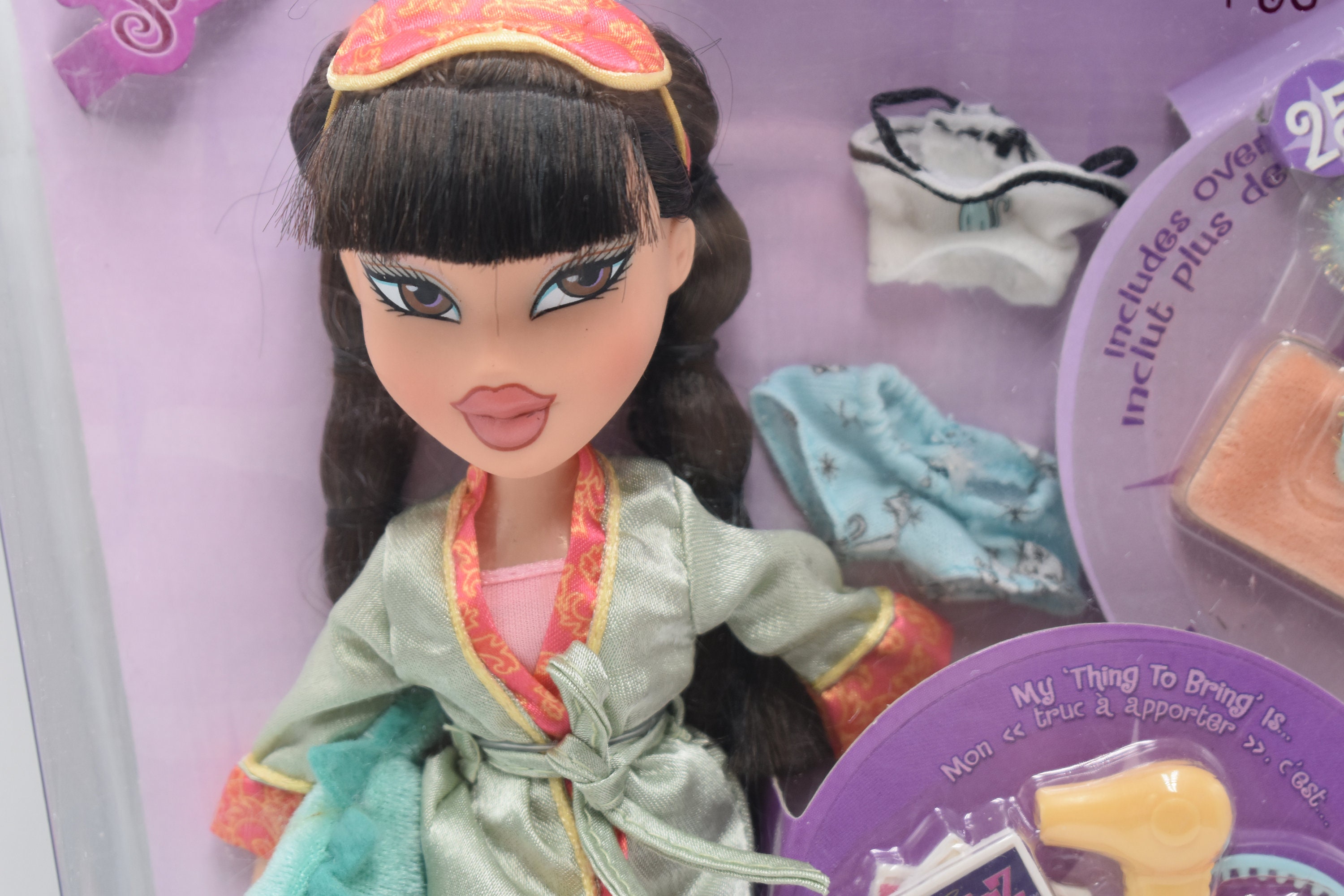 Vintage Doll, Bratz Slumber Party Collection Jade and Acessories