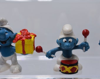 10 original smurfs vintage Smurf set peyo smurfs old school -  Portugal