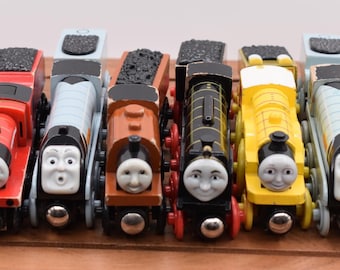 1990年代の木製列車トーマスと仲間たち 7両セット（写真の通り