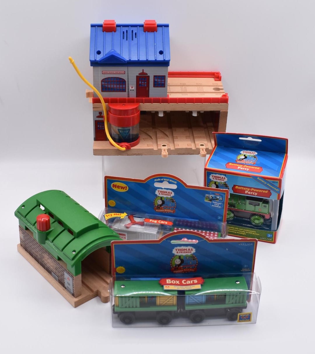 Thomas Box Build You Choose Wooden Building Thomas Brio Train Garage Box Cars Percy ...