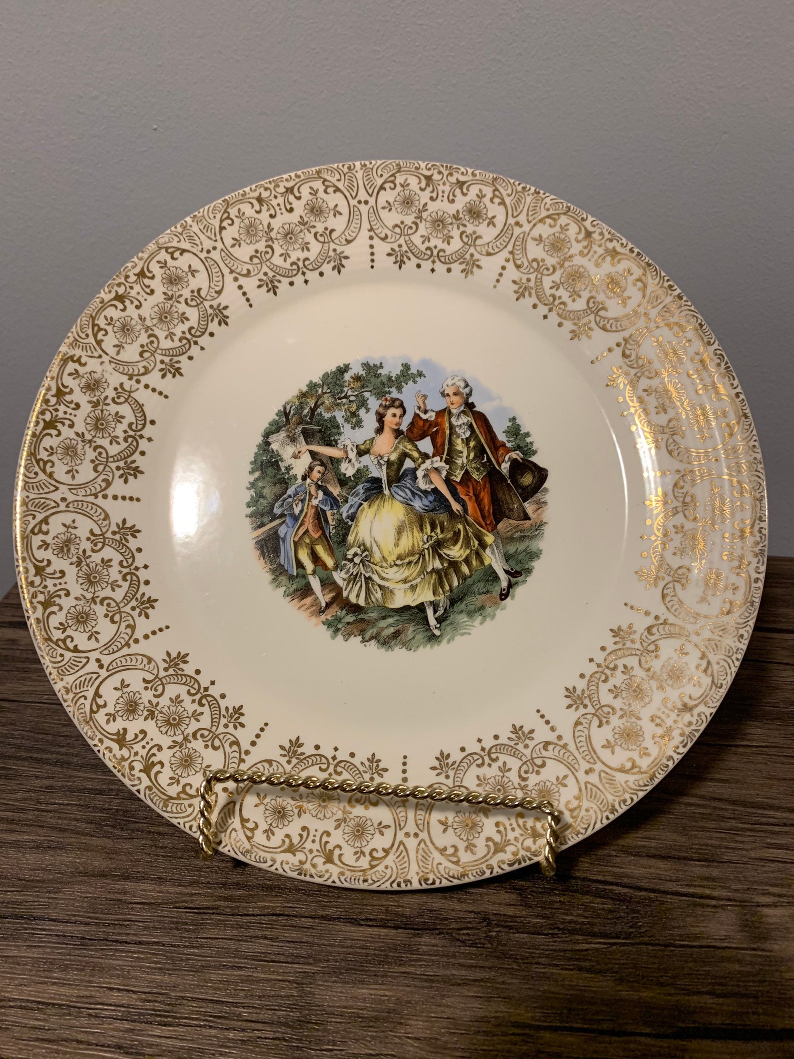 The Sebring Pottery Chantilly ITS284 Warranted 22k Gold Trim Etsy