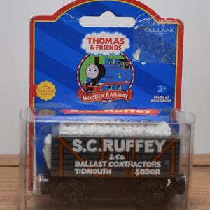 Vintage 2001 Learning Curve Thomas & Friends S.C. RUFFEY Ballast Contractors New - Wooden Trains Playset