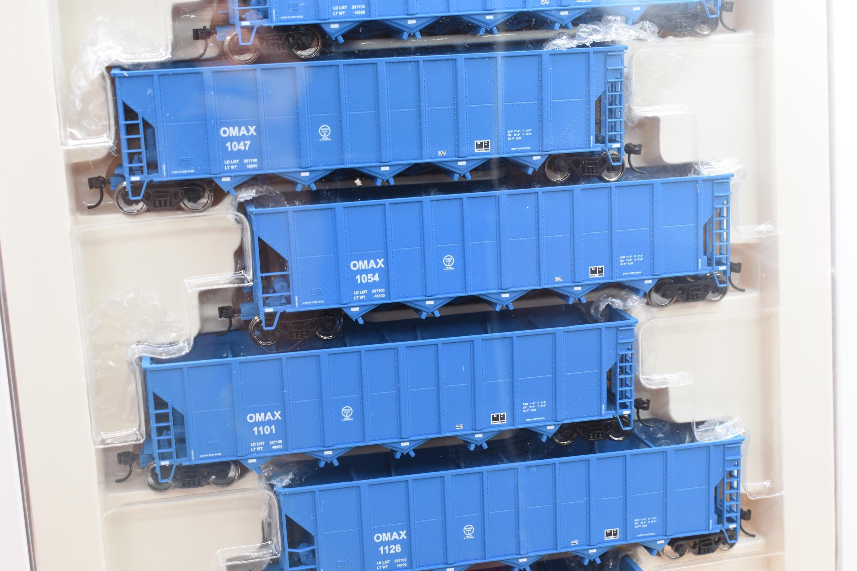 HO Scale Walthers Gold Line 6-pack of RD4 Coal Hoppers OMAX 932
