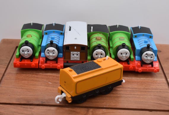 You Choose Thomas and Friends Trackmaster  Battery Operated Train Percy  Racing Walking Bridge Murdoch Tender Toby Percy and Thomas Blue - Etsy