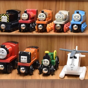 You Choose Thomas & Friends Wooden Railway Engines Train Stanley Mavis Billy Trevor Skarloey Harold Rusty Early Engineers James Blue Thomas
