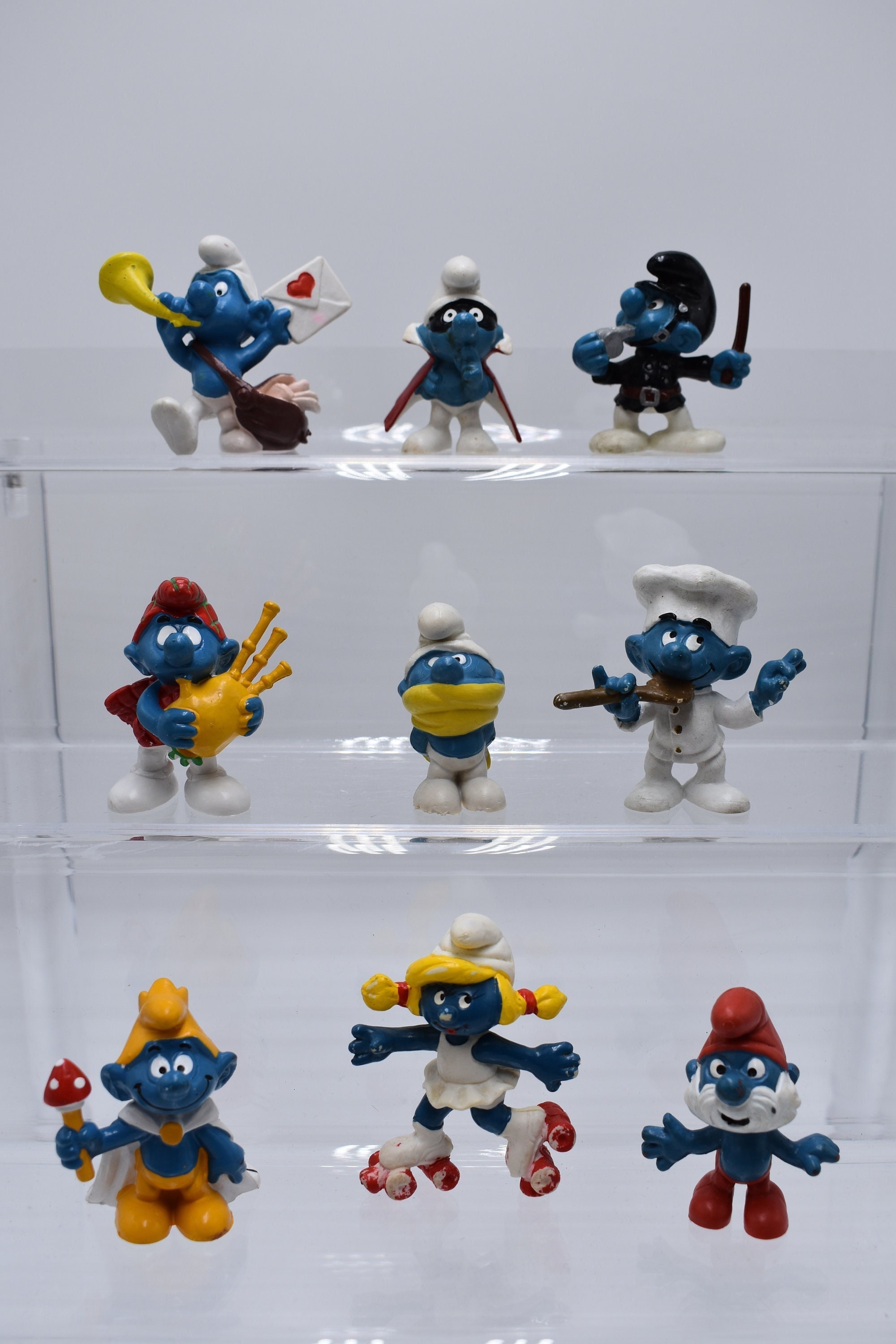 Peyo Smurf Figurines, Vintage Bully Smurfs, Peyo 70's 80's Smurf Figurines  