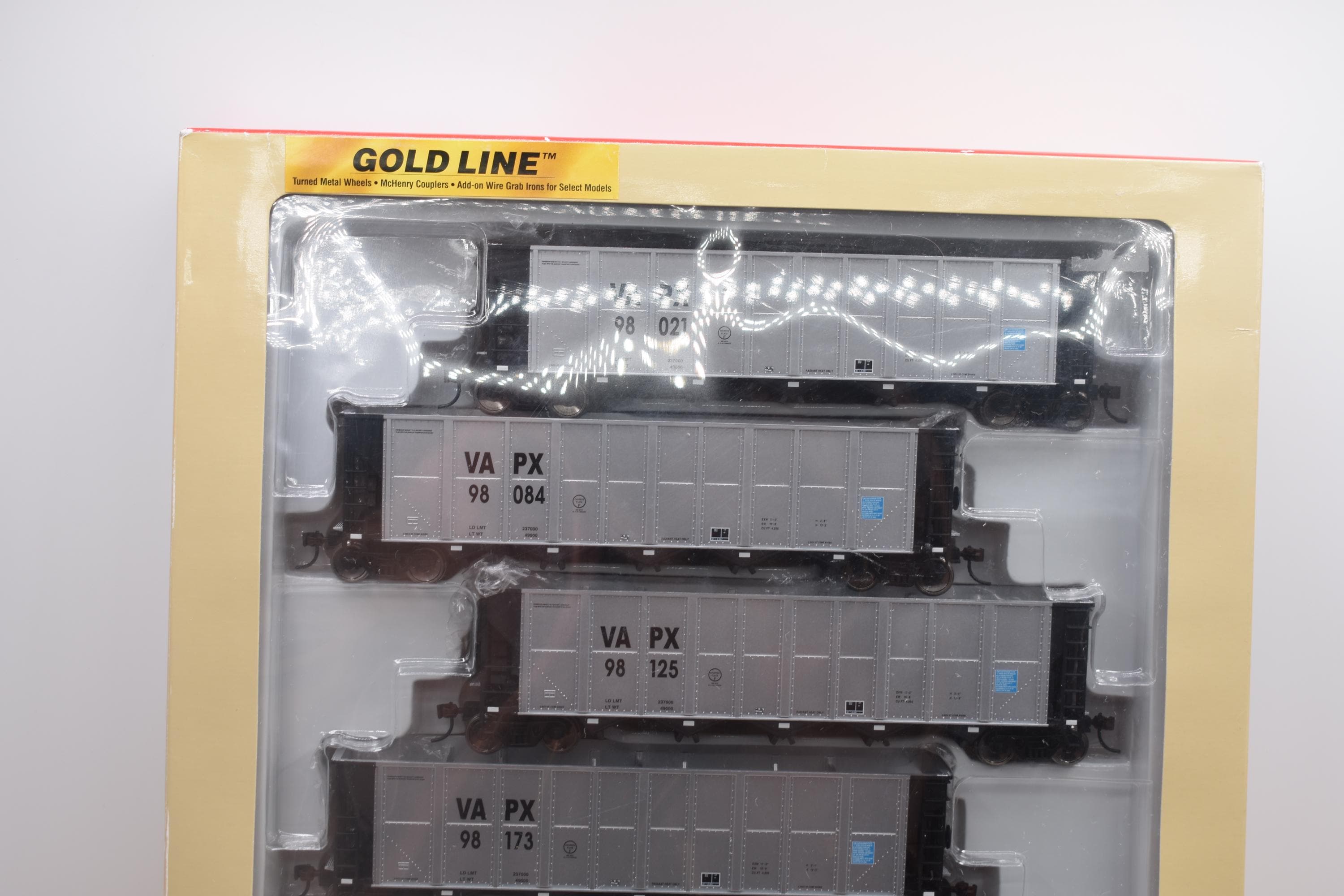HO Scale Walthers RD4 Coal Hopper 6 Pack Virginia Power 932-7826