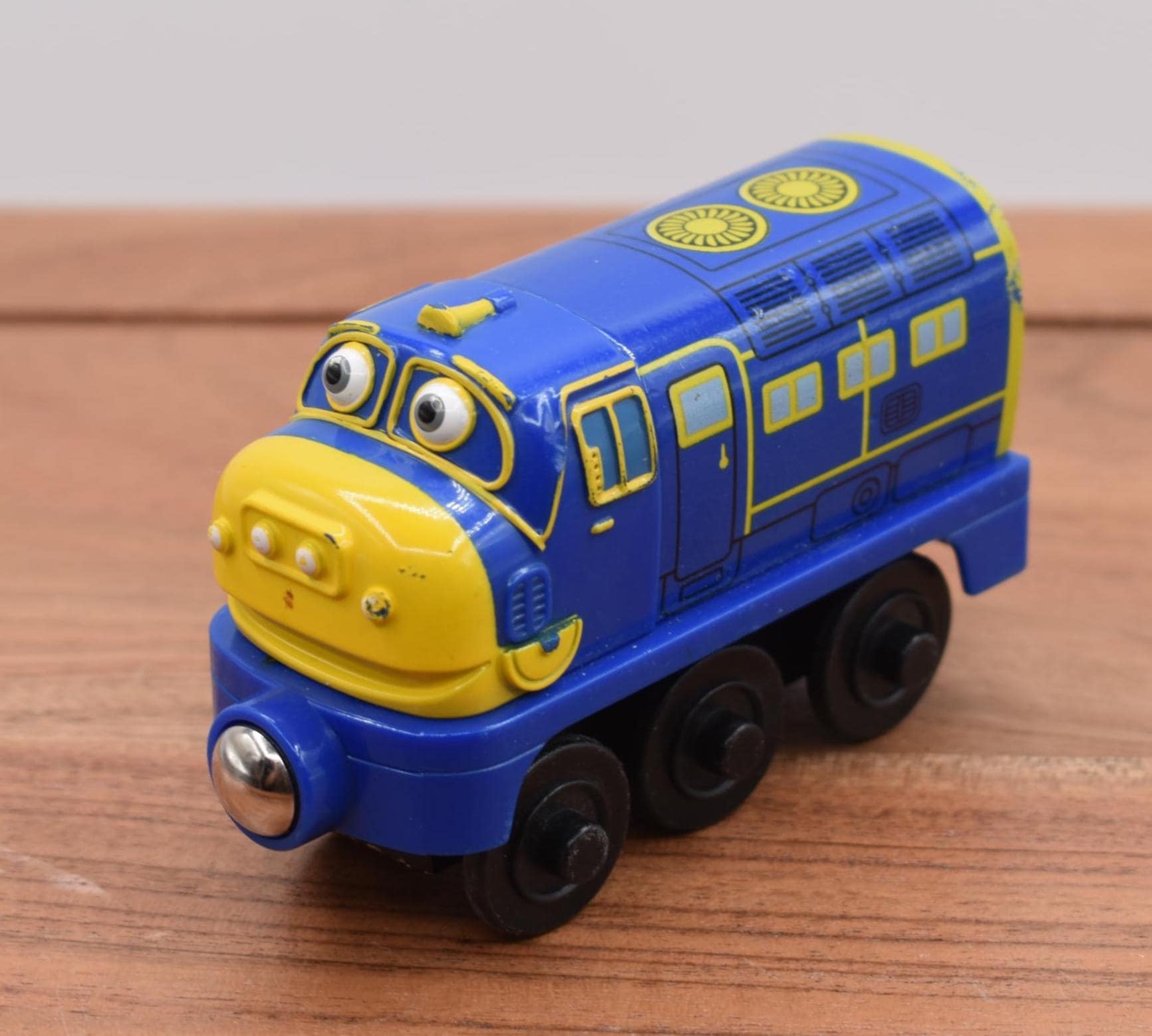 チャギントン木製鉄道の列車（緑色塗装）ウィルソン、キャリー、ホッジ
