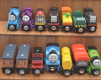You Choose Thomas Friends Wooden Railway Diesel Annie Clarabel Light-Up Ryan Blue Thomas Giggling Weather Tracker Fuel Percy Sodor Shipping