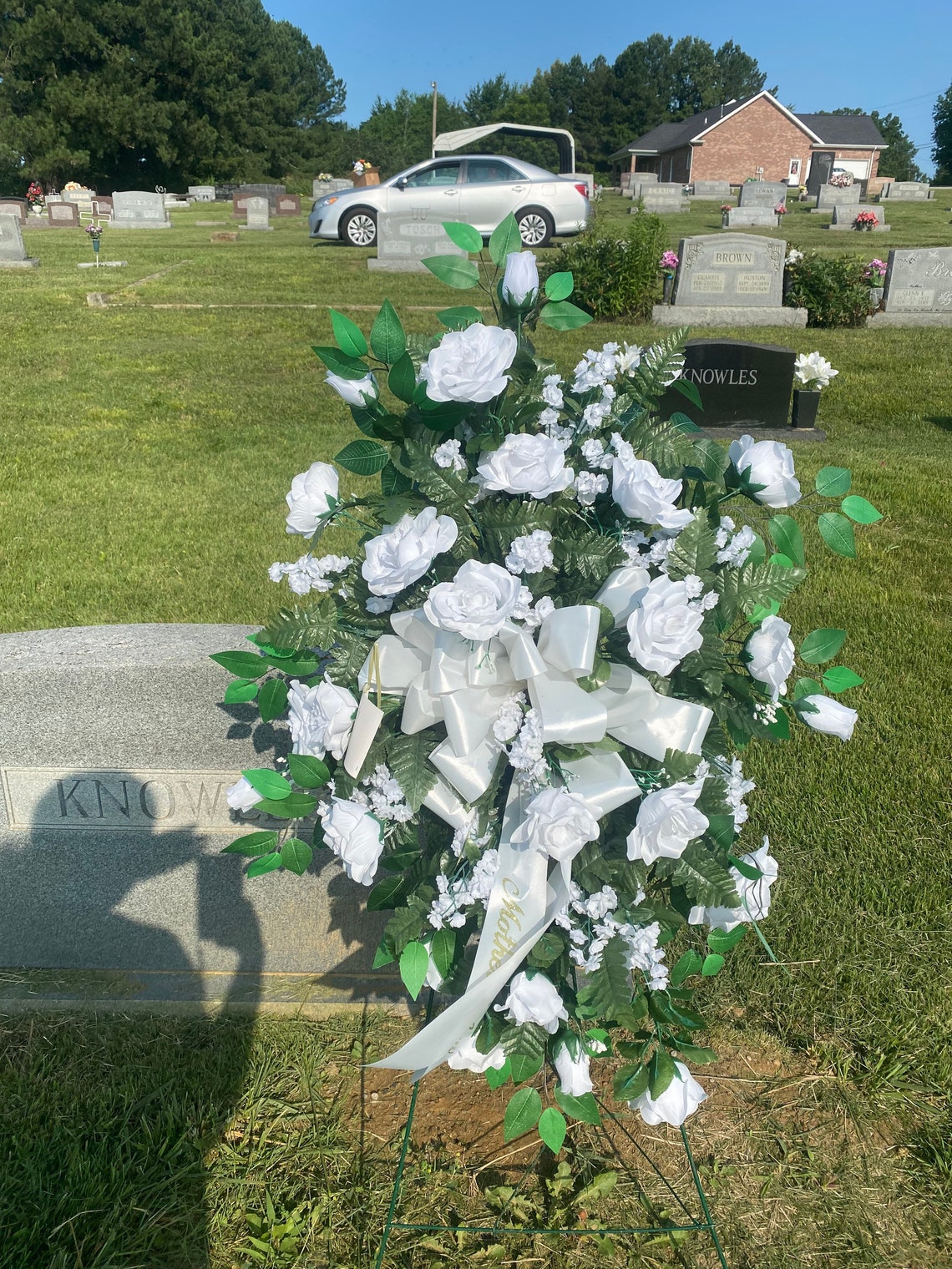 Large Standing Graveside Arrangement Etsy