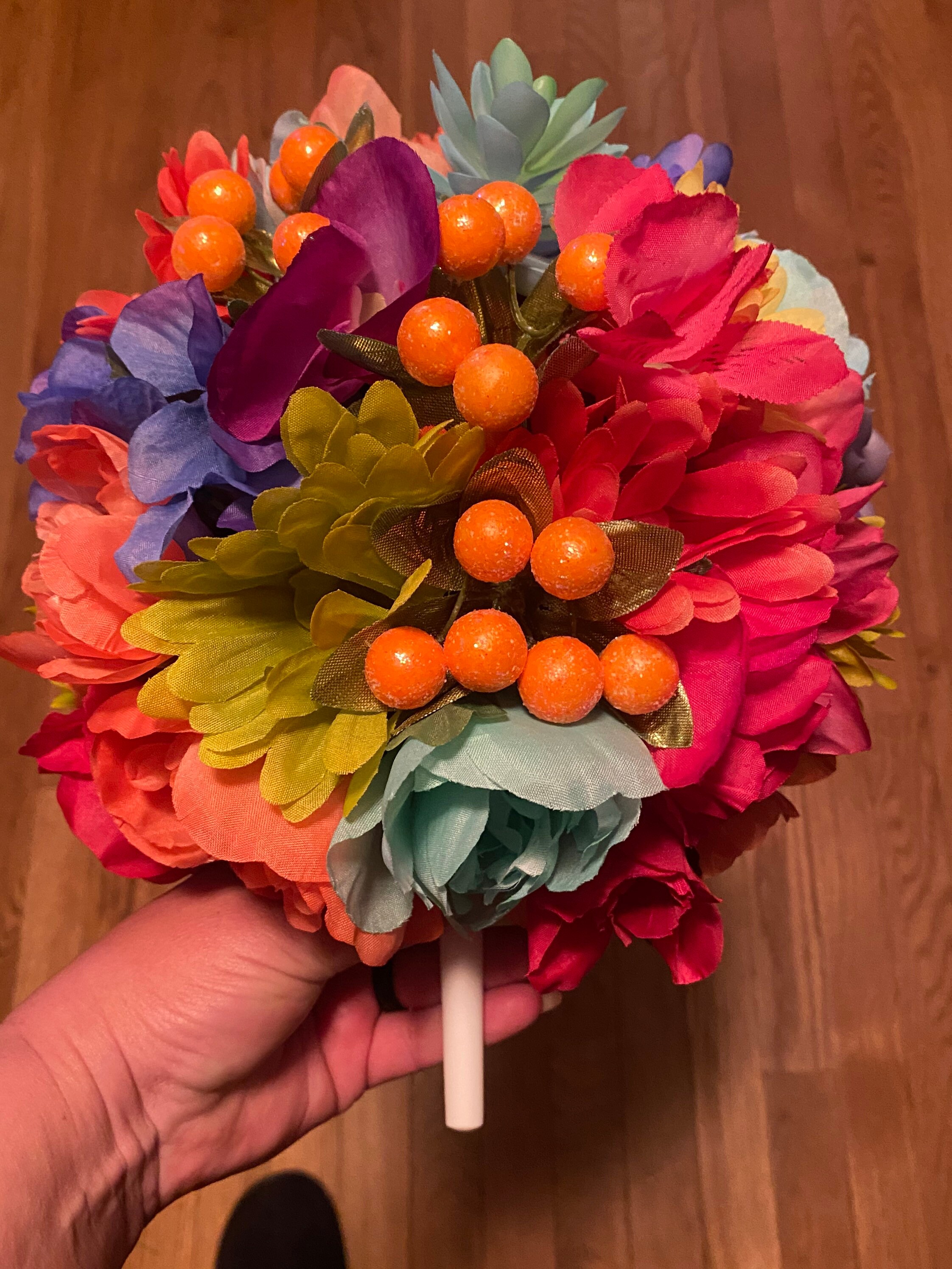 Succulents and spring prom bouquet Etsy