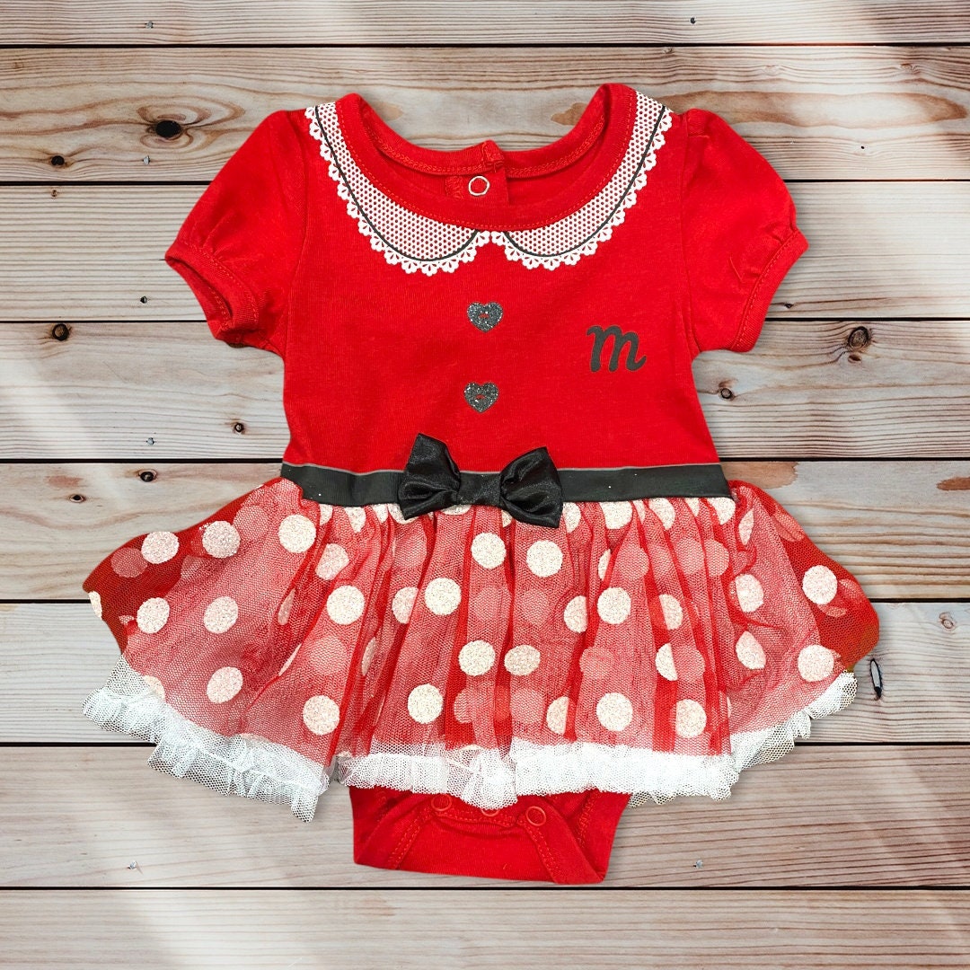 Baby Minnie Mouse Dress and Onsie Set Etsy