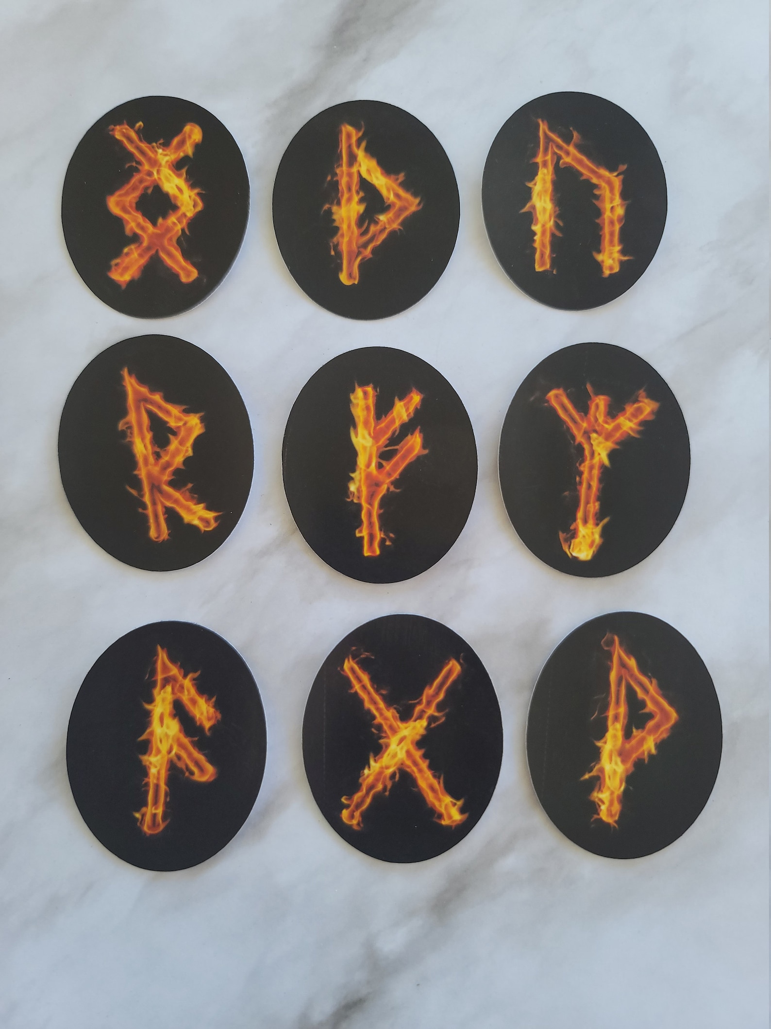 Rune Stickers Fire Rune Stickers Elder Futhark Stickers | Etsy