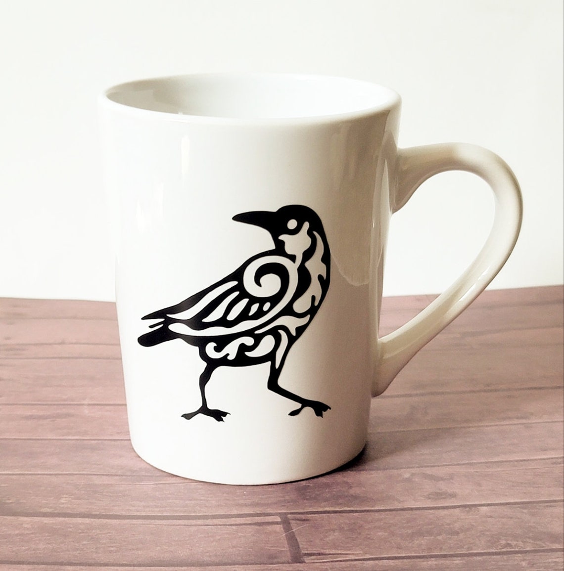 Odin's Raven Coffee Mug Single Raven Coffee Cup Norse Etsy