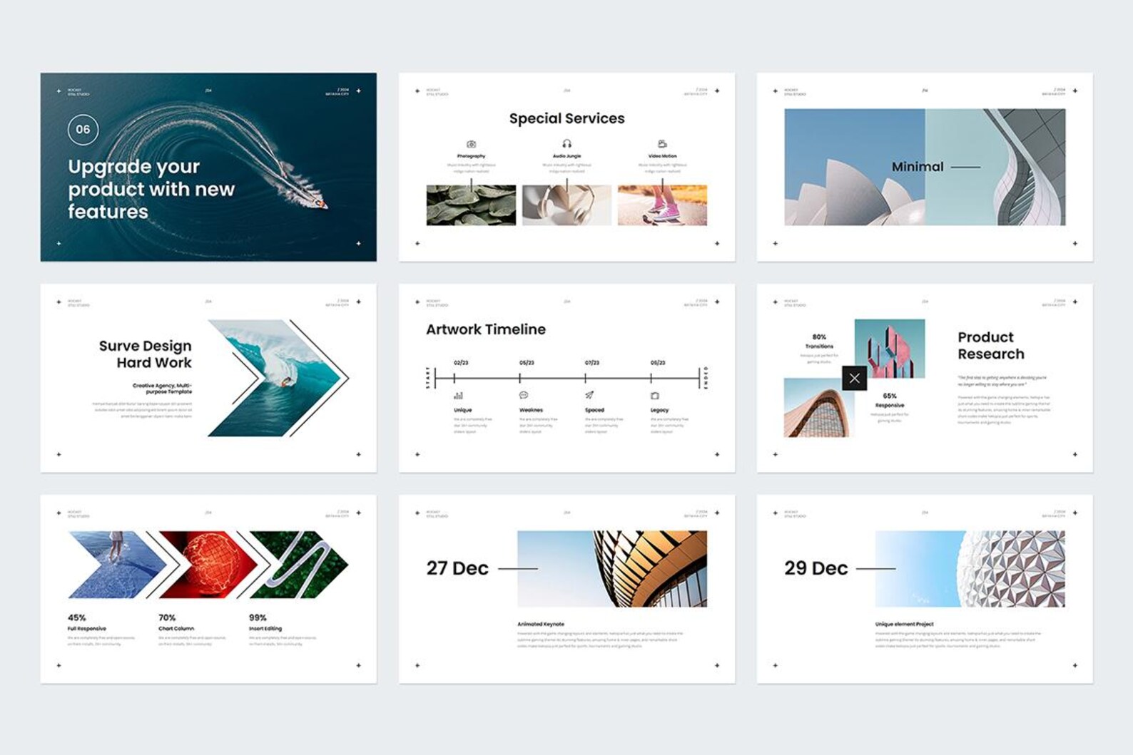Miler Presentation Template Design - Etsy