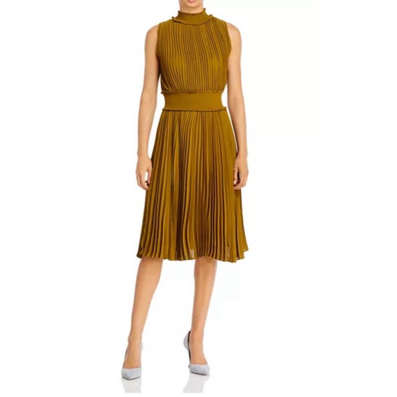 staud wells floral midi dress Staud Wells Navy Embroidered Poplin Midi Dress