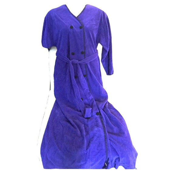 VTG 1950s Purple Vanity Fair Double Breasted Dres… - image 2