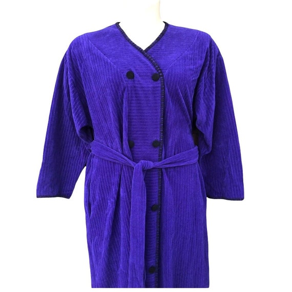 VTG 1950s Purple Vanity Fair Double Breasted Dres… - image 3