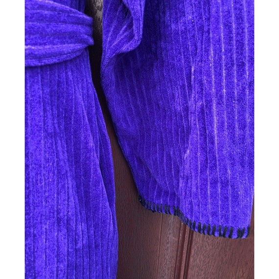 VTG 1950s Purple Vanity Fair Double Breasted Dres… - image 9