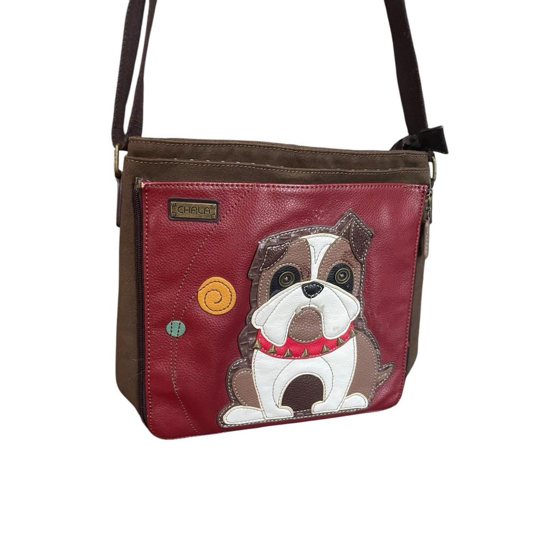 Bulldog Pattern Print Crossbody Bags