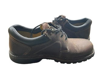 Caterpillar Ridgemont Steel Toe Work Shoe Boots Leather P89702 Grunge Hipster 12