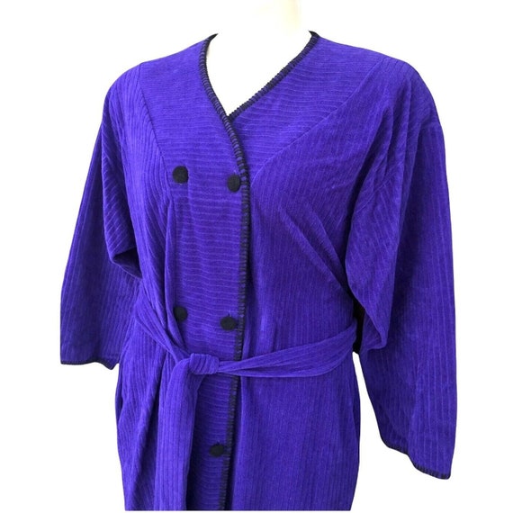 VTG 1950s Purple Vanity Fair Double Breasted Dres… - image 5