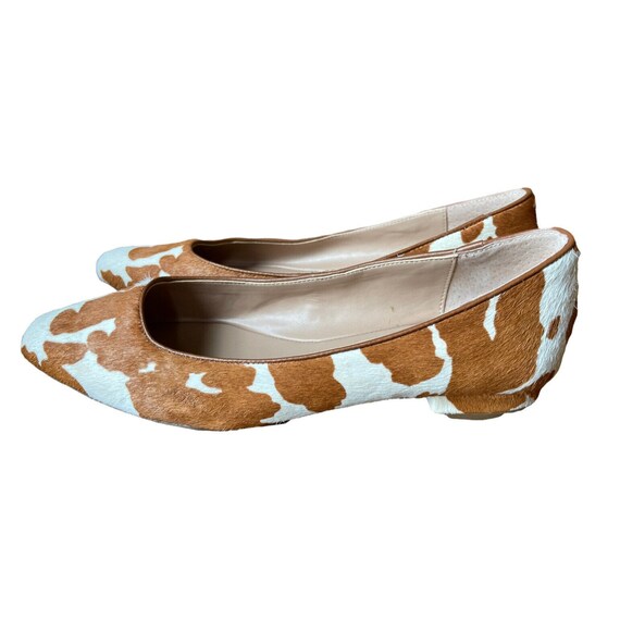 Steven Steve Madden Flats Shoes Animal Print Calf Hair Loafers 7.5 New Carmel
