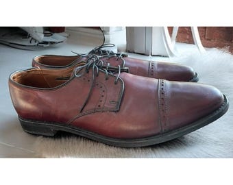 Allen Edmonds Dellwood Black Split Moc Toe Lace up Blucher Size