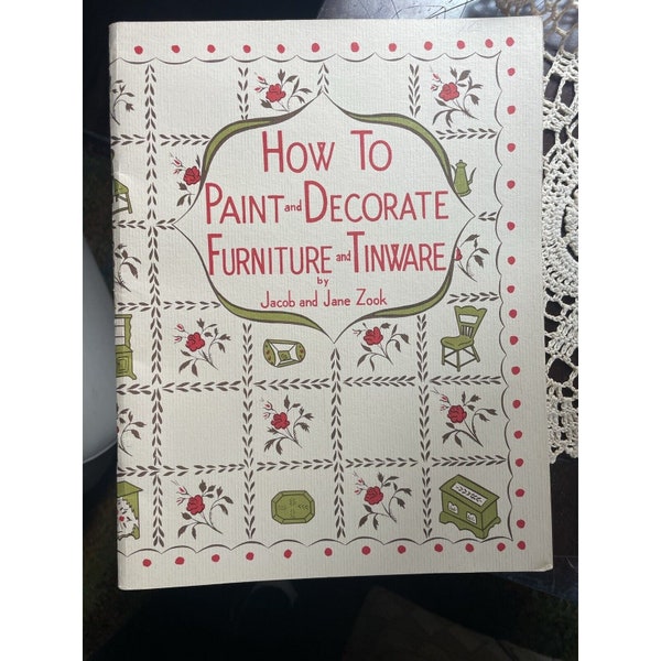Vtg Toleware Tole Painting 1960 How To Paint Decorate Furniture Tinware Book