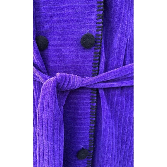 VTG 1950s Purple Vanity Fair Double Breasted Dres… - image 7