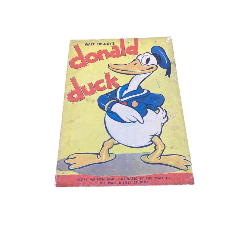 Walt Disneys Donald Duck Vintage Illustrated Comic Book 1930s Classic ...