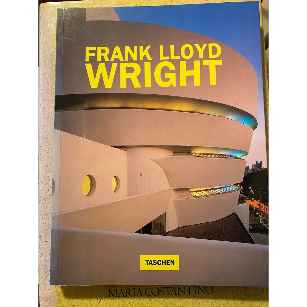 Frank Lloyd Wright Hardcover Architectural Book by Taschen - Etsy