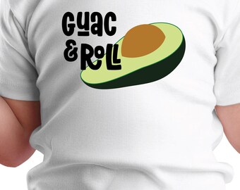 Guac and Roll SVG Avocado Lustig geschnitten Datei für Cricut und Silhouette