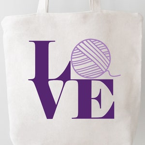 Knitting SVG Knit Purl SVG Love Knitting Cit File for Cricut or Silhouette Gift for Knitter
