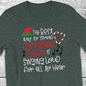 Elf Movie Quote SVG: Christmas Cheer Singing (Digital Cut File)