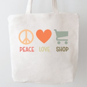 Shopping SVG Black Friday SVG Peace Love Shop Cut Files for Cricut or Silhouette