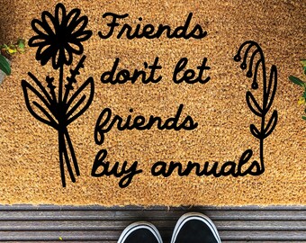 Lustiges Gartendesign - SVG-Datei - Freunde lassen Sie keine Jahrbücher kaufen