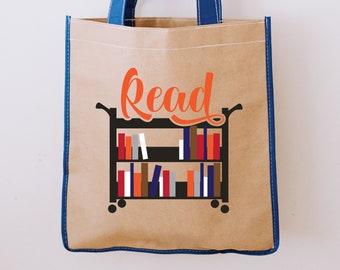 Reading SVG-Library Book warenkorb lesen SVG-Datei für Cricut und Silhouette