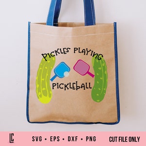 Pickles playing Pickleball SVG Love Pickleball Cut file for Cricut or Silhouette Pickle ball sublimation